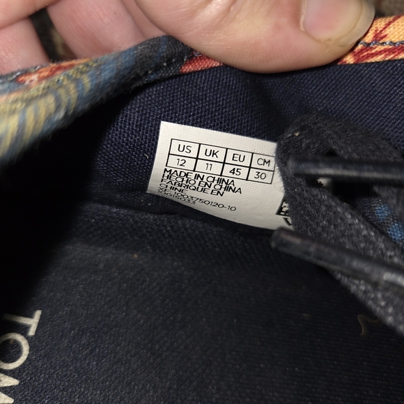 Toms TRVL LITE Floral Sneakers - Blue and Red - Picture 3 of 3